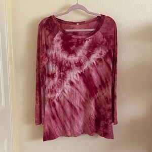 NWOT Women's Tie-Dye Long Sleeve Top, Size L
